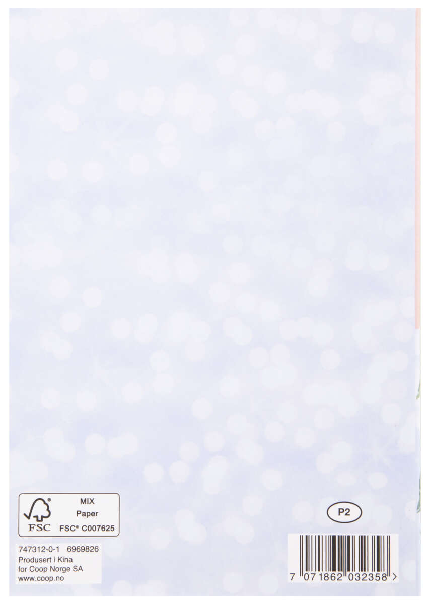 Kort 4 år Regnbue og enhjørning