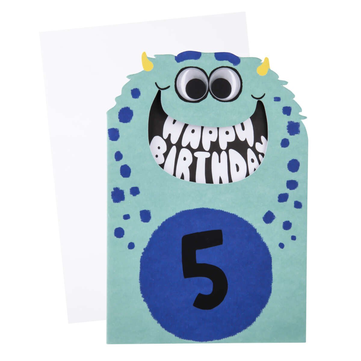 Kort 5 år Happy Monster