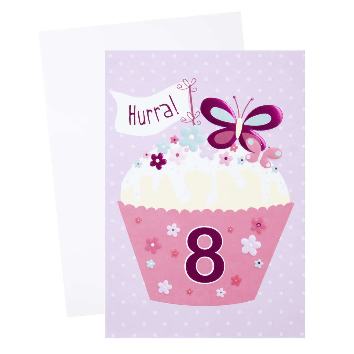 Kort 8 år Cupcake