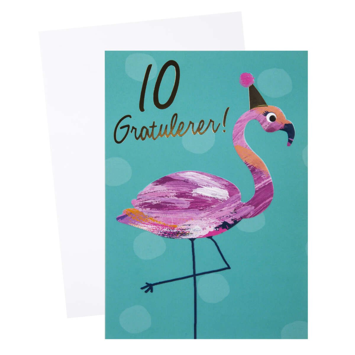 Kort 10 år Flamingo