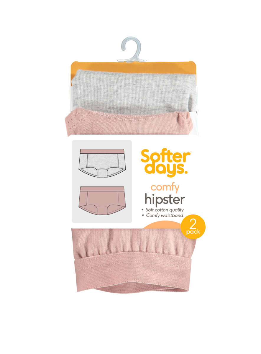Softer Days Comfy hipstertruser 2-pk barn