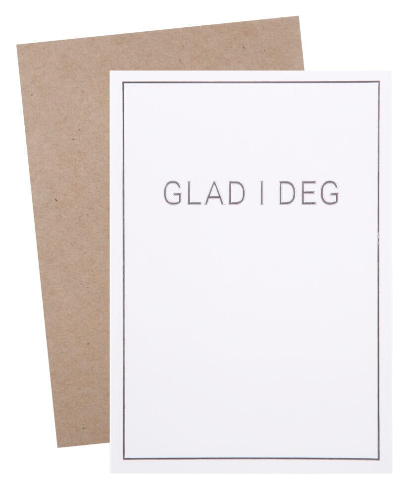 Kort Glad i deg