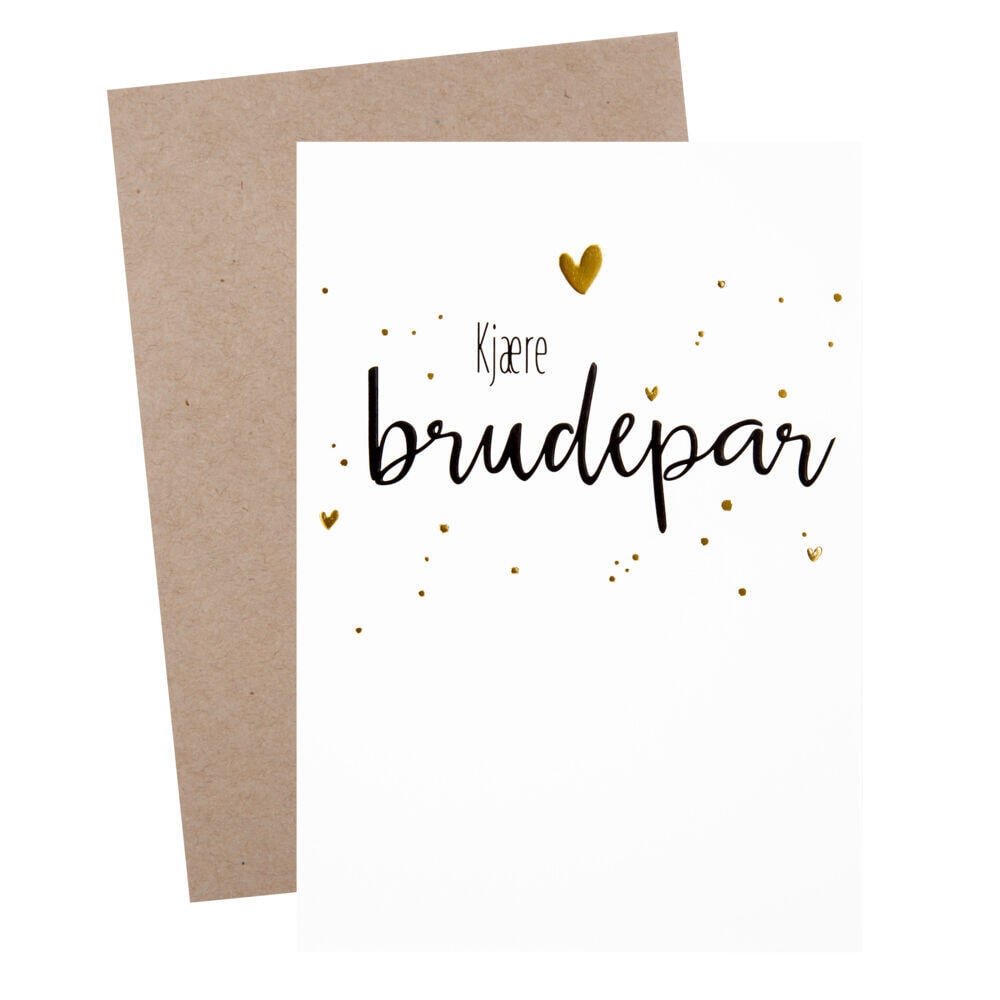 Kort Kjære brudepar