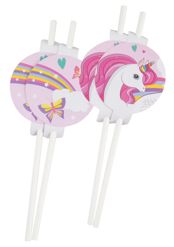 Sugerør Enhjørning 4pk