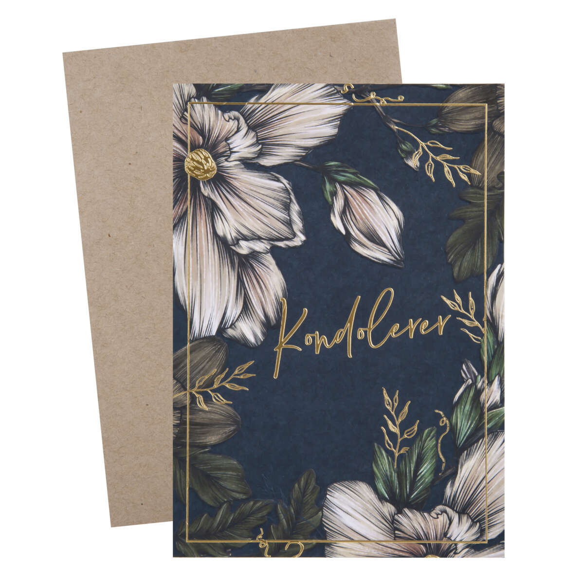 Kort Kondolerer Blomster