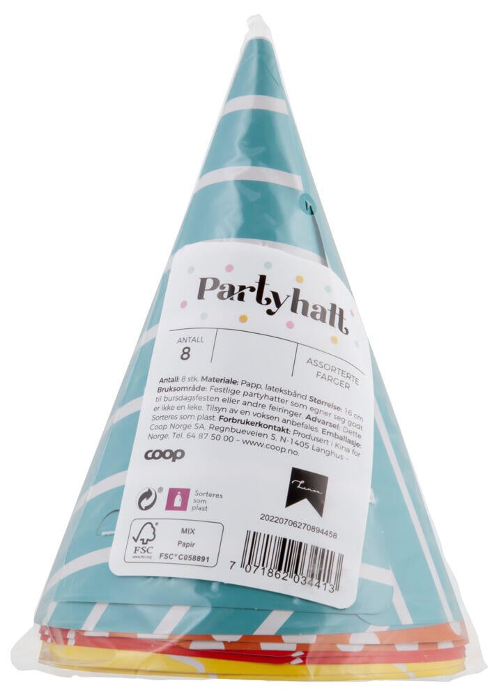 Partyhatter 8pk