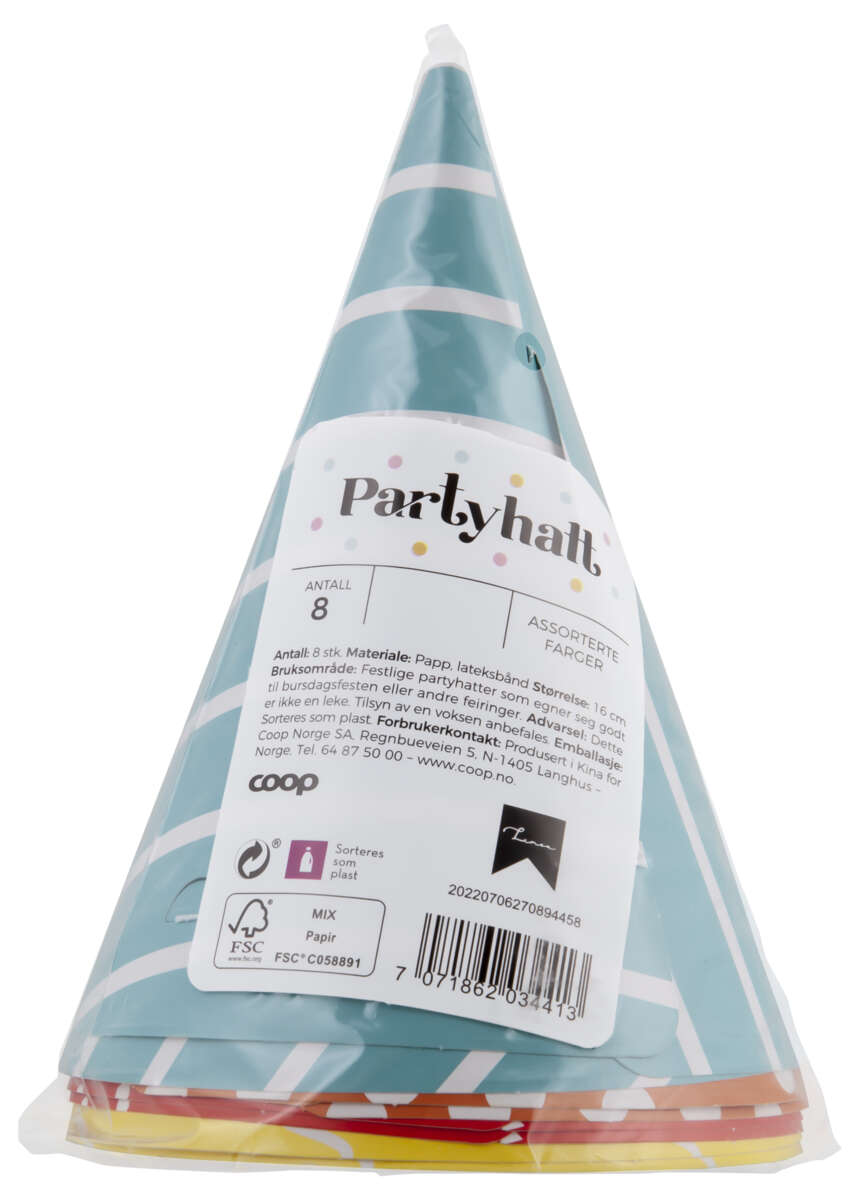 Partyhatter 8pk