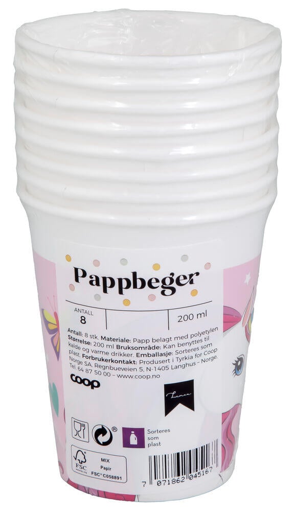 Pappbeger 8-pk