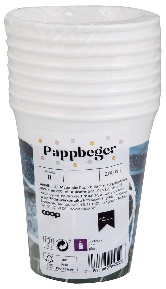 Pappbeger 8-pk