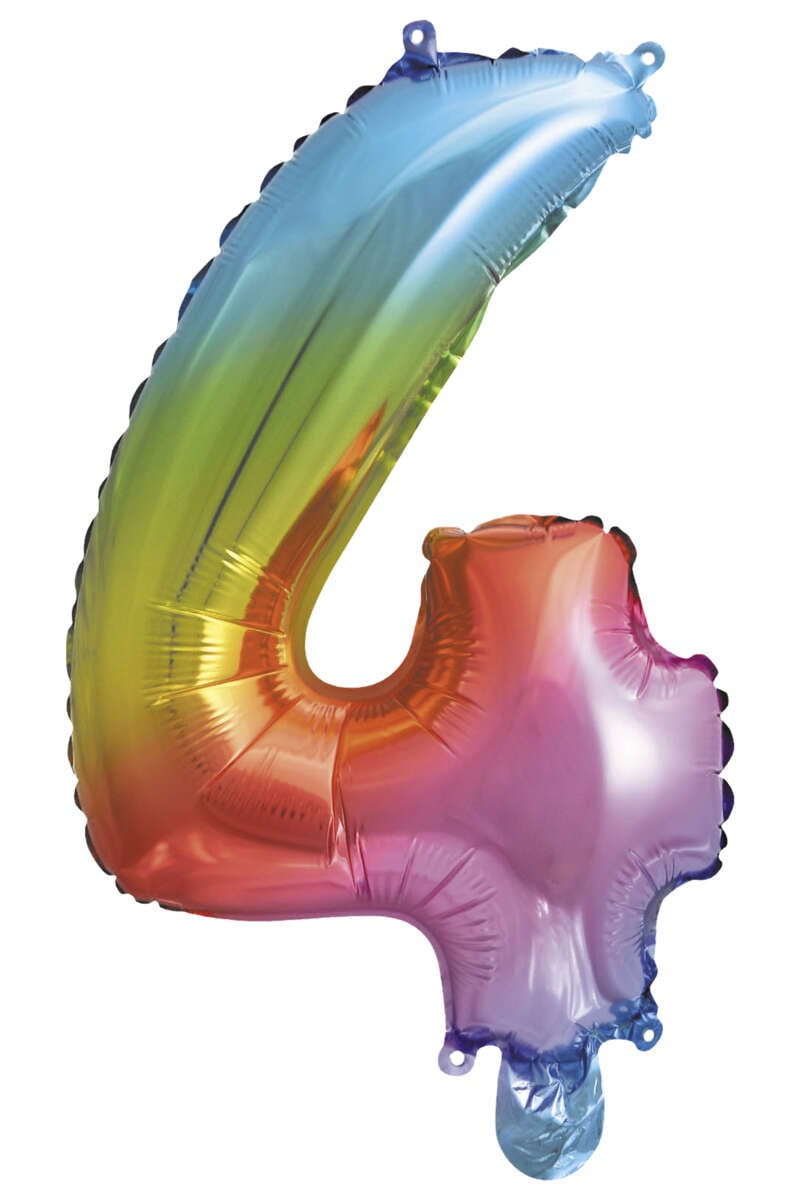 Folieballong Regnbue H: 35 cm