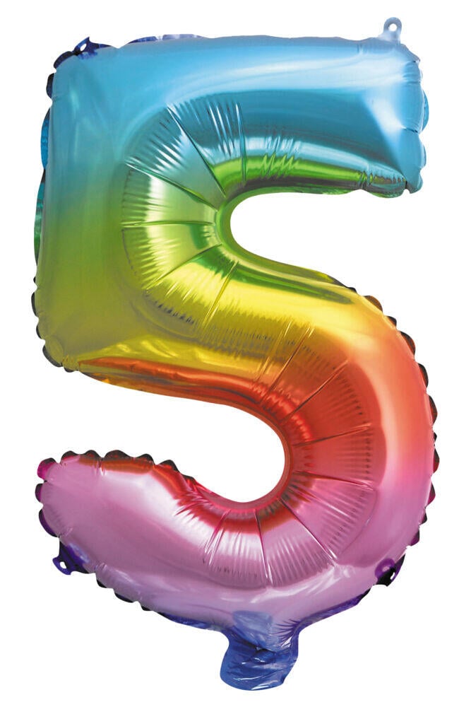 Folieballong Regnbue H: 35 cm