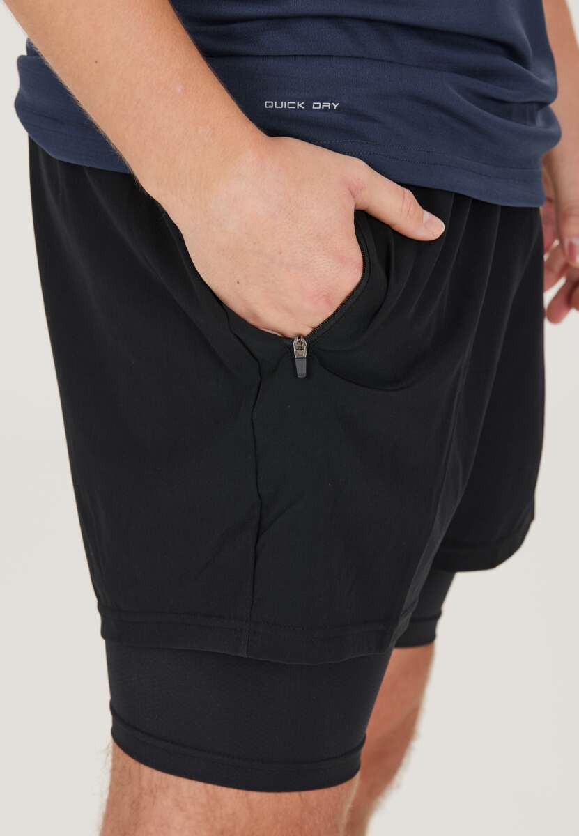 Northpeak Martin 2-i-1 treningsshorts herre
