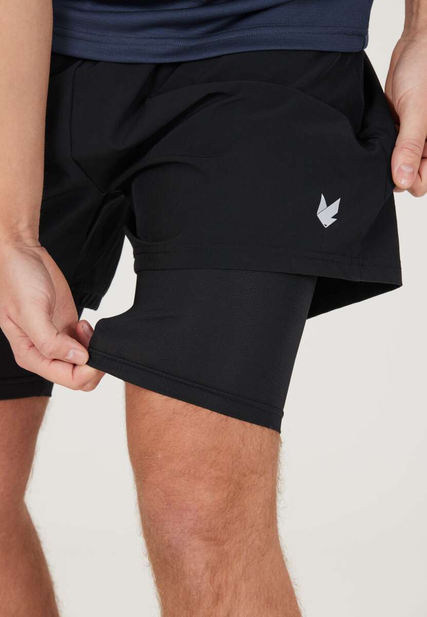 Northpeak Martin 2-i-1 treningsshorts herre