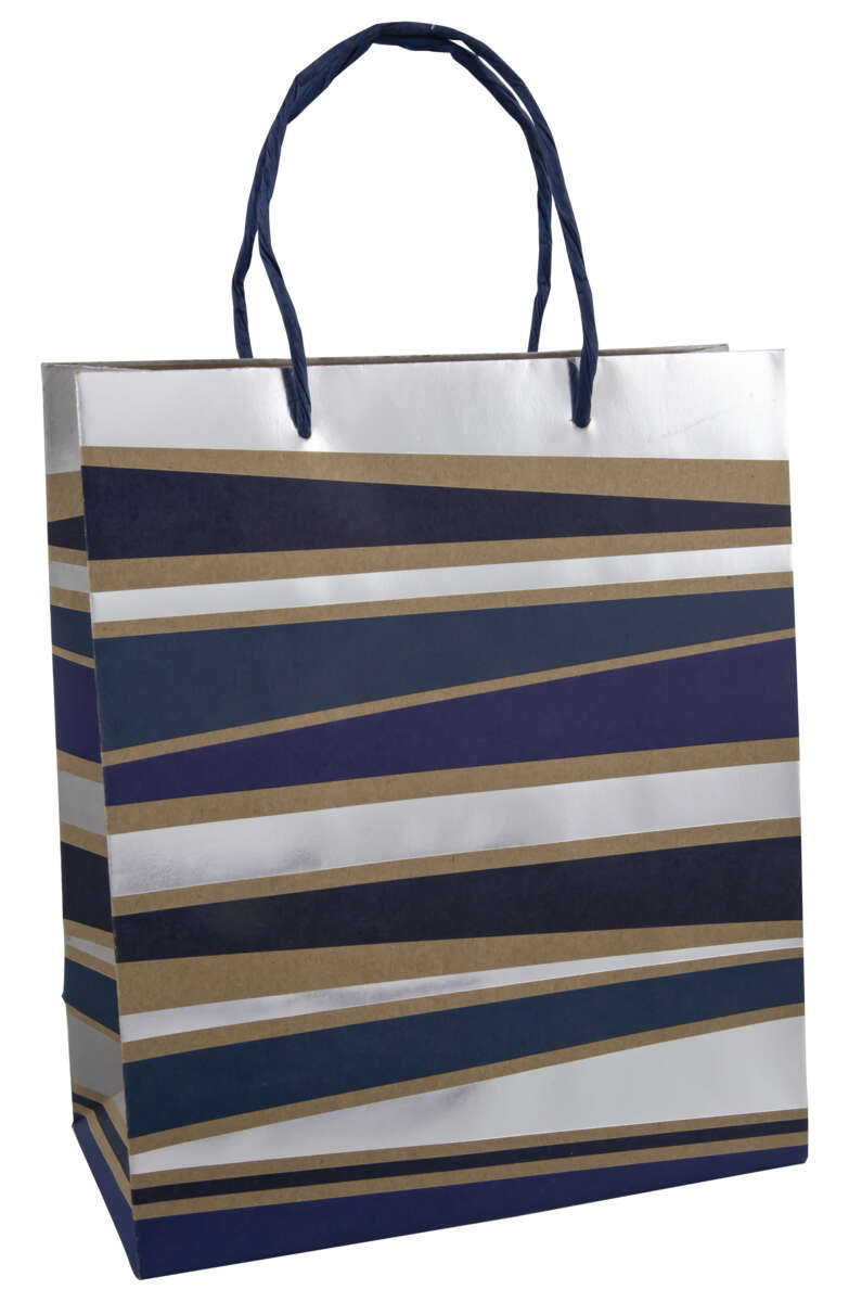 Gavepose medium Blå/sirkler