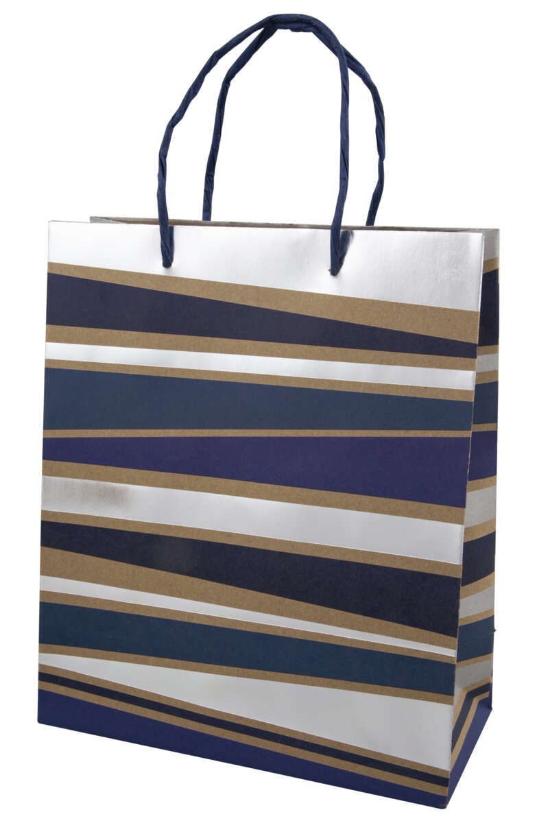 Gavepose medium Blå/sirkler