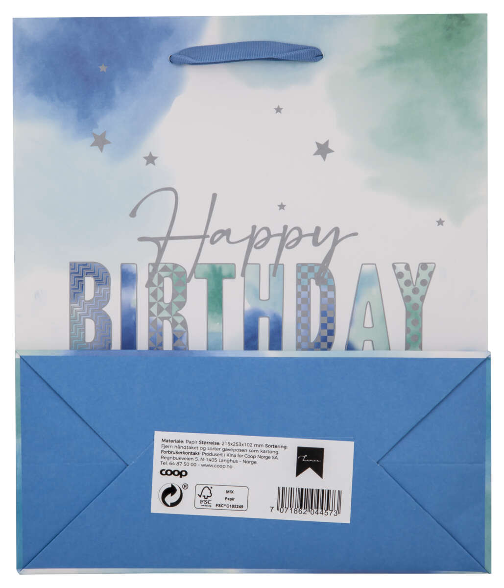 Gavepose medium Happy birthday