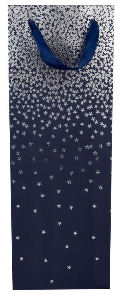 Flaskepose Blå/sølv