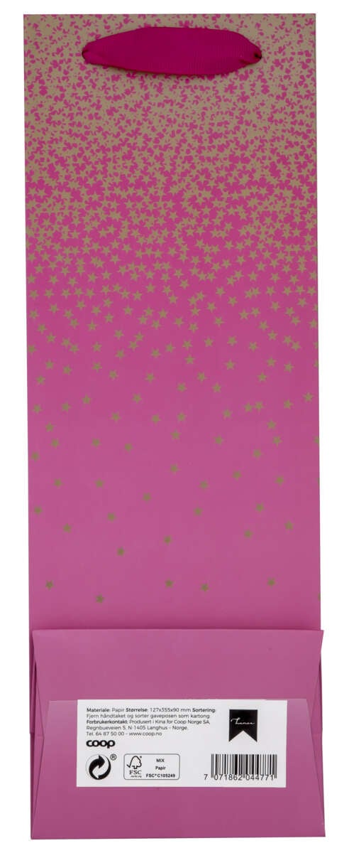 Flaskepose Rosa/gull