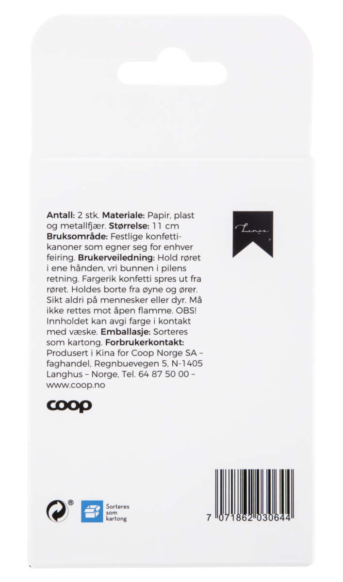 Konfettikanon 2pk
