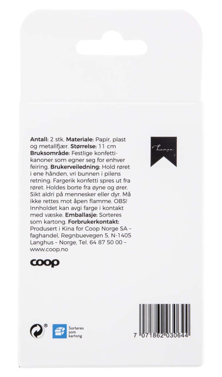 Konfettikanon 2pk