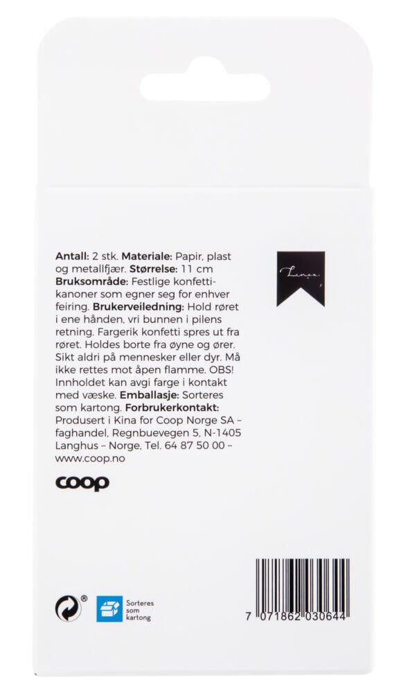 Konfettikanon 2pk