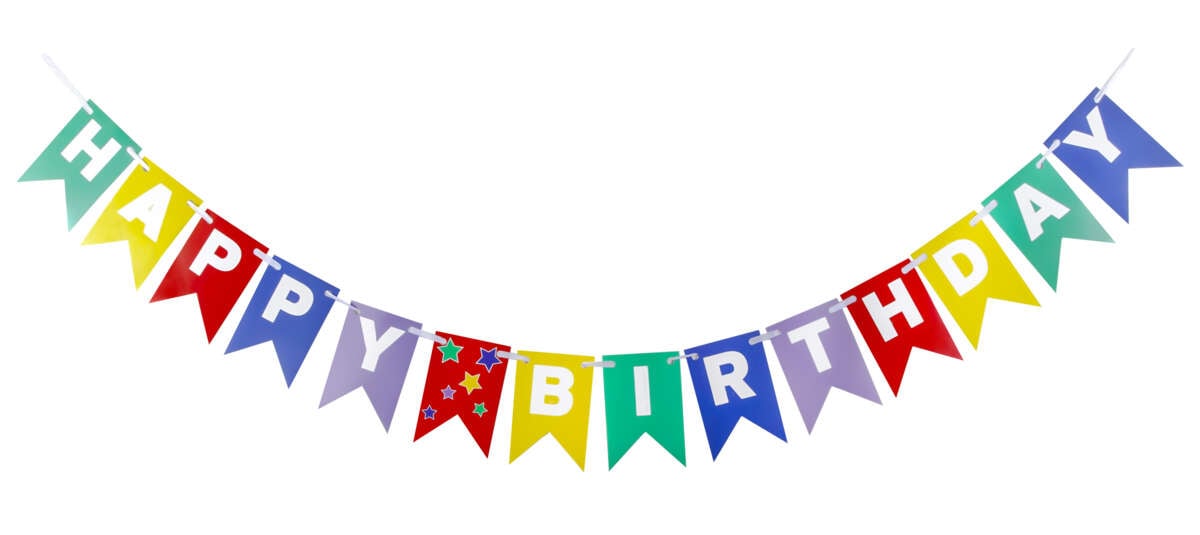 Girlander Happy Birthday L: 2,3 m