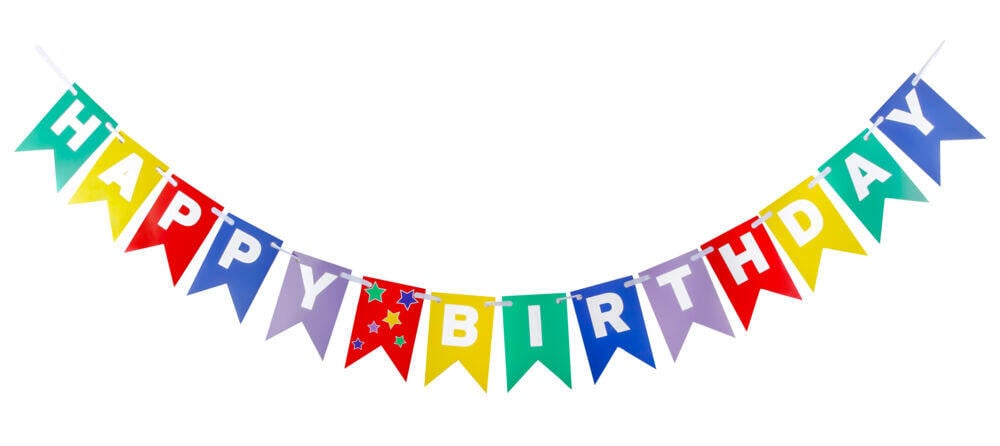 Girlander Happy Birthday L: 2,3 m