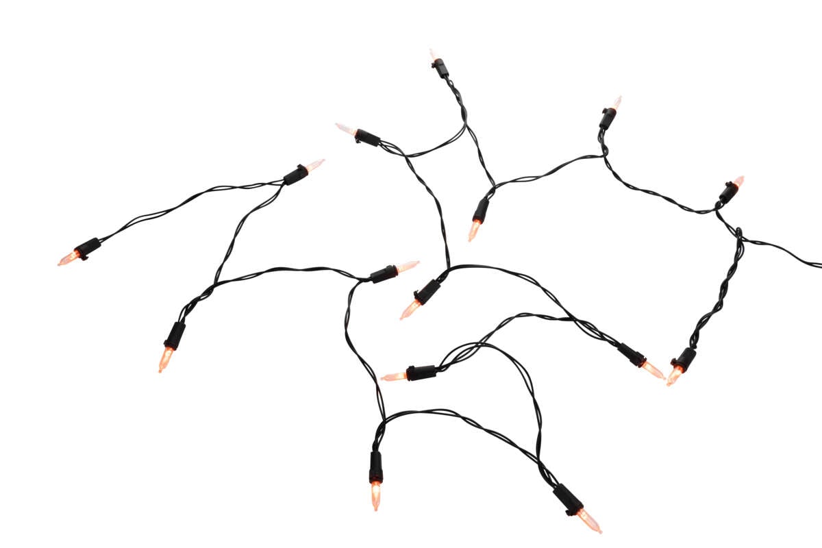 Lyslenke med glødende lys