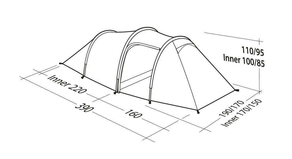 Robens Pioneer 3EX tunneltelt 2023