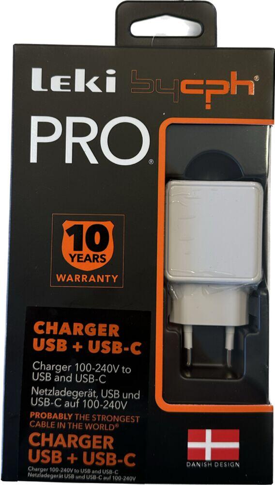 USB + USB-C lader