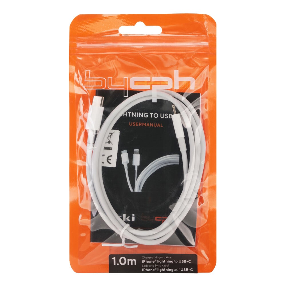 Lightning til USB-C ladekabel