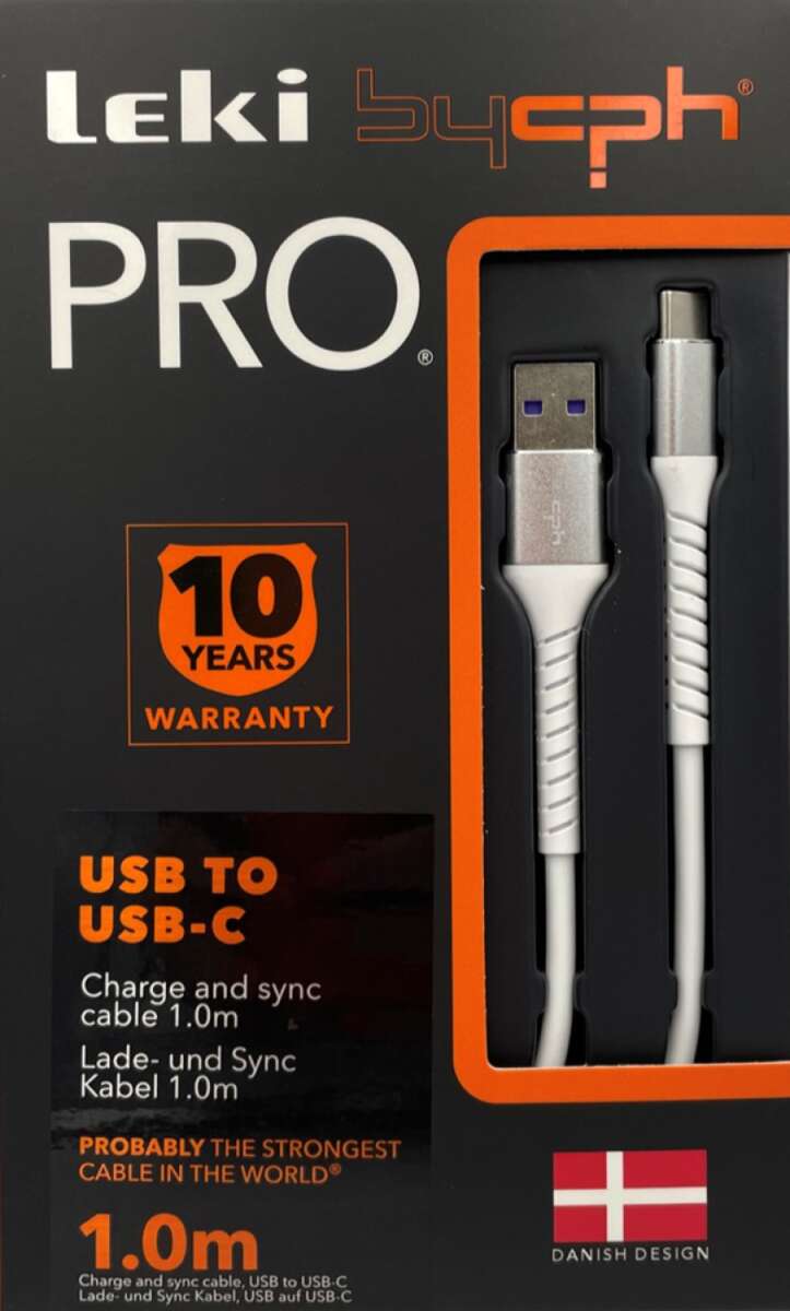 USB til USB-C ladekabel