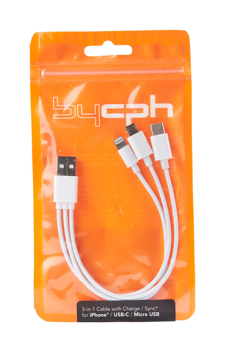 3-i-1 ladekabel