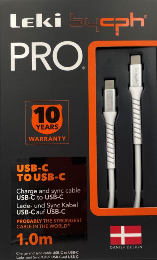 Leki bycph PRO USB-C til USB-C ladekabel 1 M