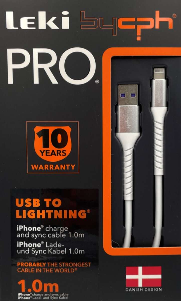 USB til lightning ladekabel