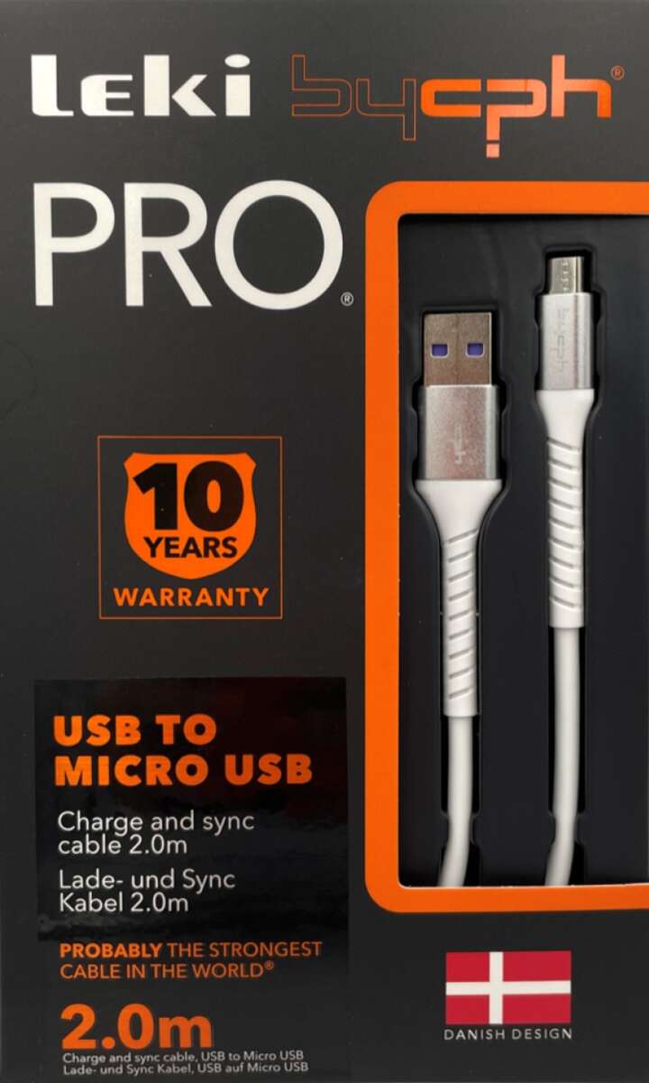 USB til mikro-USB ladekabel