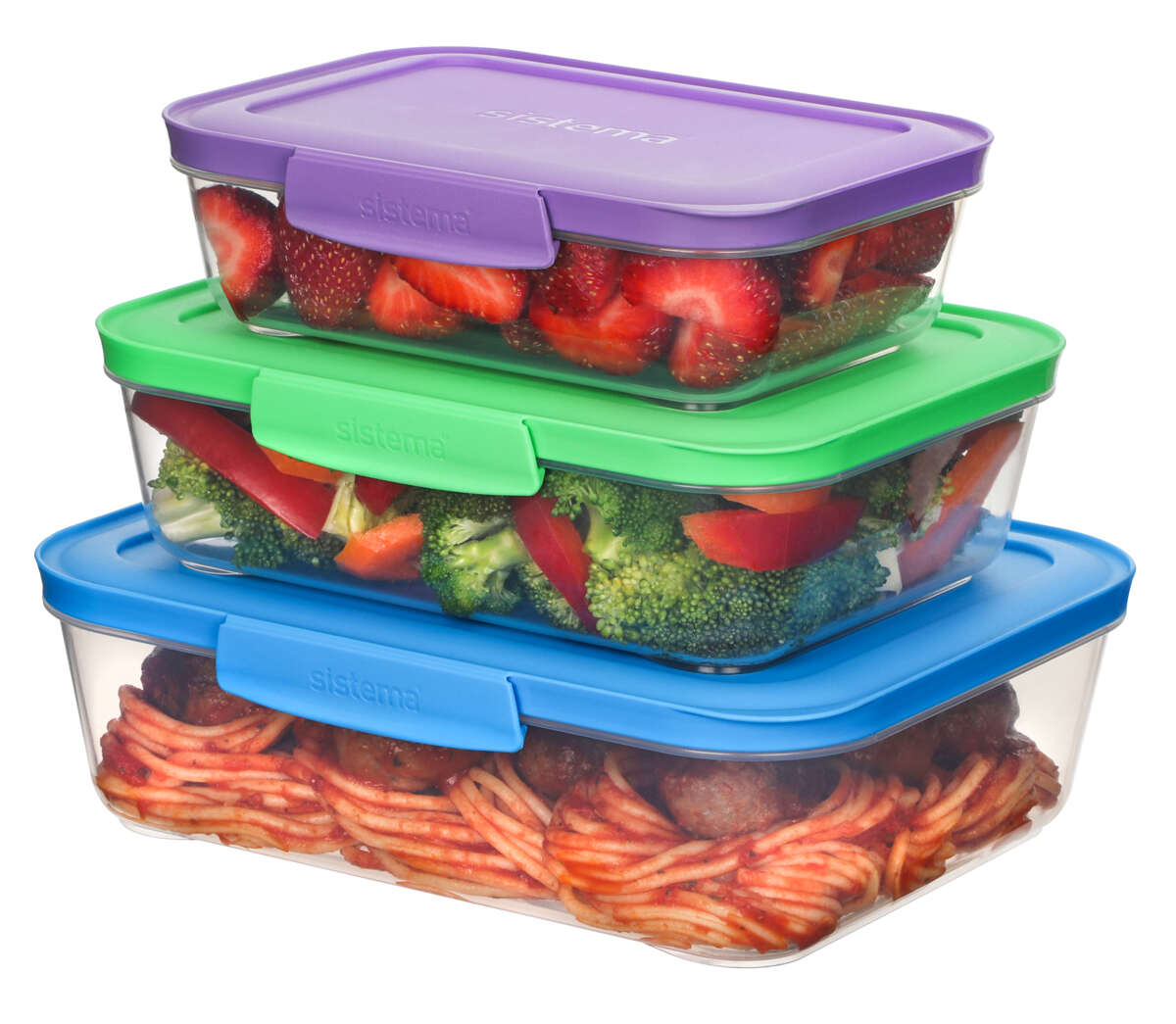 Sistema Nest It matoppbevaringsbokser 3 pk