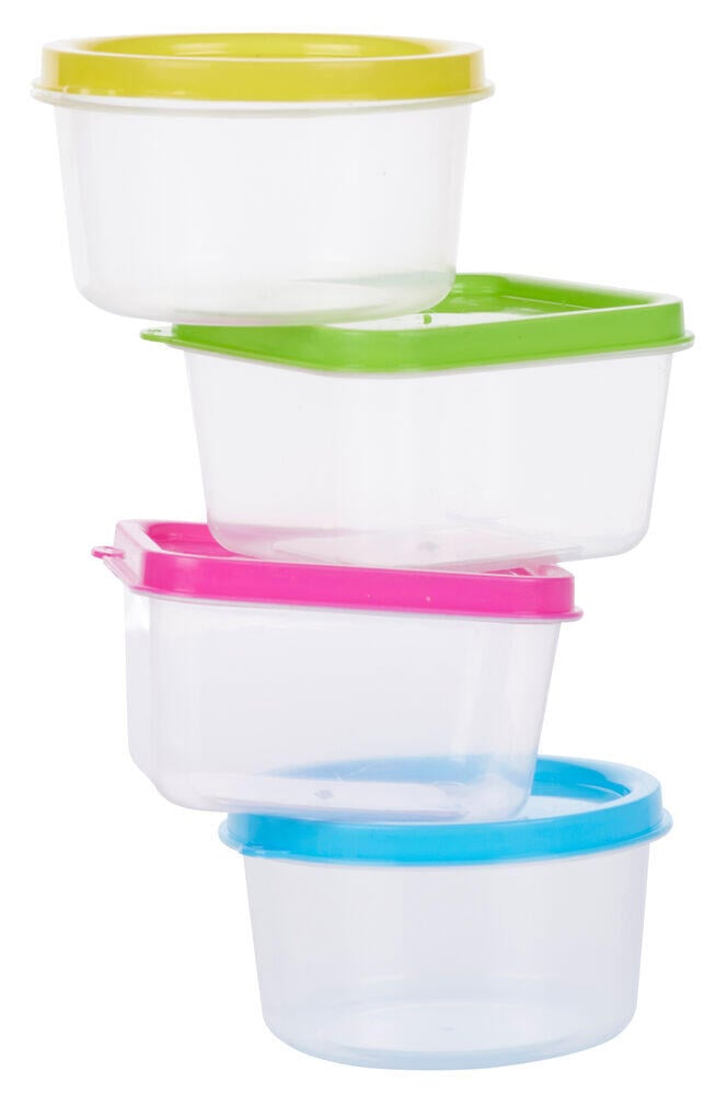 Xtra oppbevaringsbokser 4 pk små