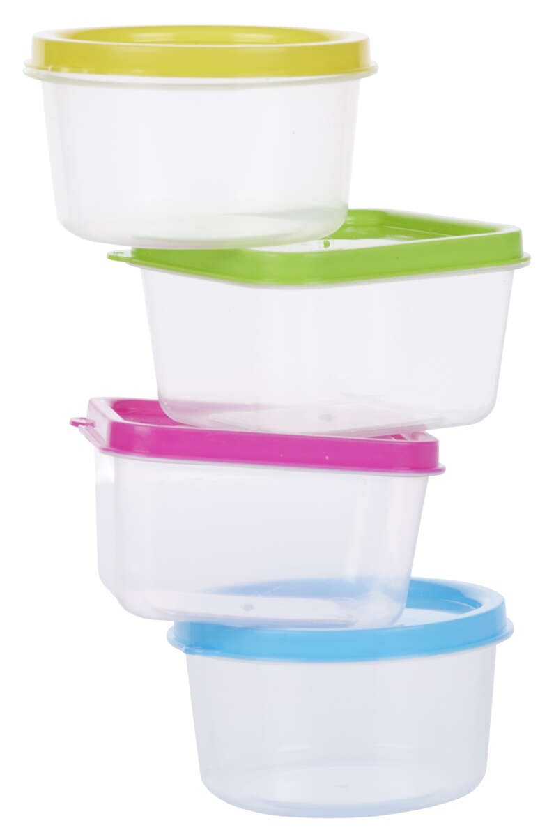 Xtra oppbevaringsbokser 4 pk små