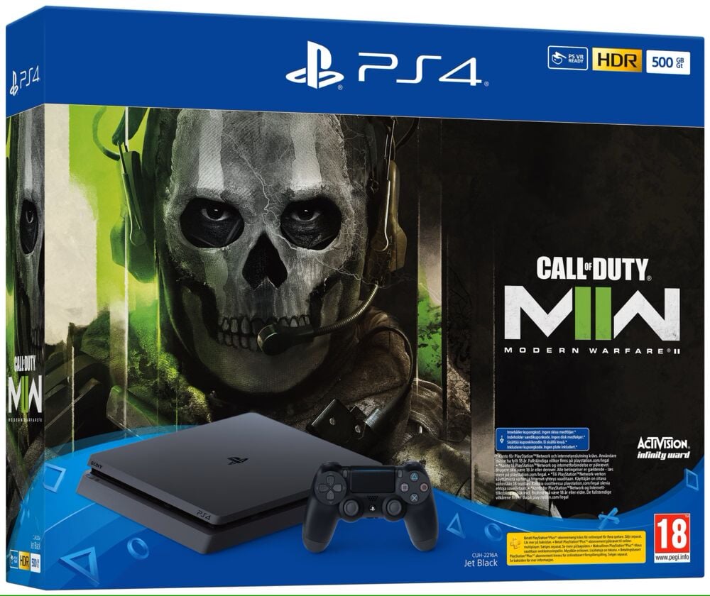 PlayStation®4 500GB konsoll + Call of Duty®: Modern Warfare® II bundle