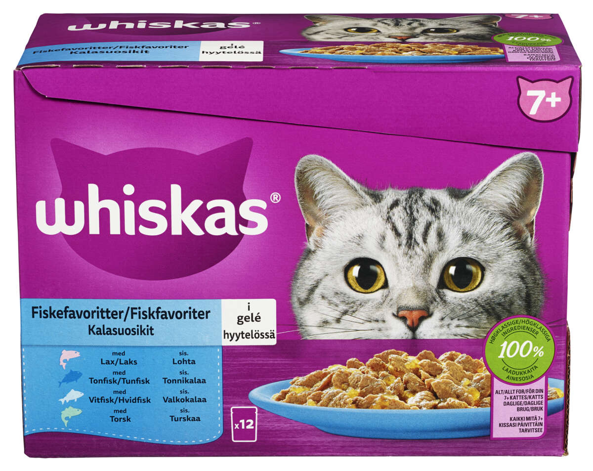 Whiskas Core 7+ Fish in Jelly 1020g