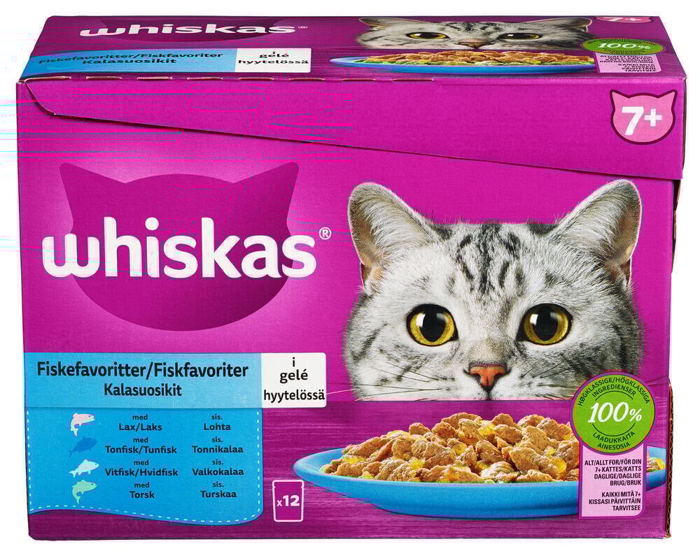Whiskas Core 7+ Fish in Jelly 1020g