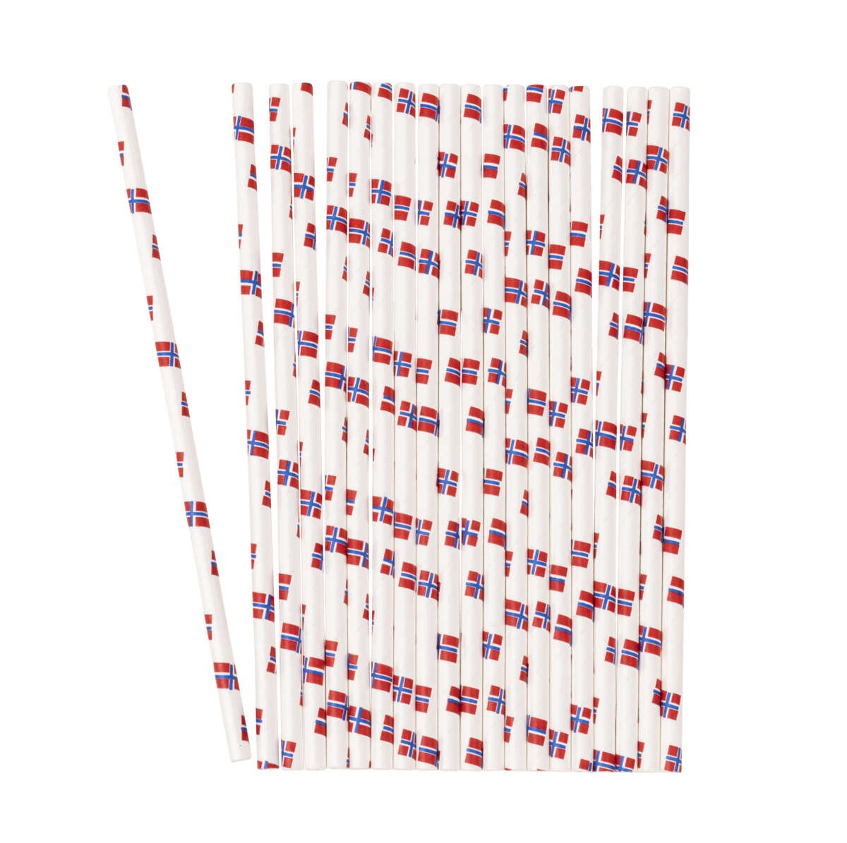 17. mai sugerør og bordbeskytter 20pk