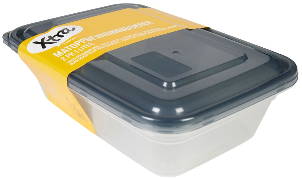 XTRA Matoppbevaringsbokser 2pk