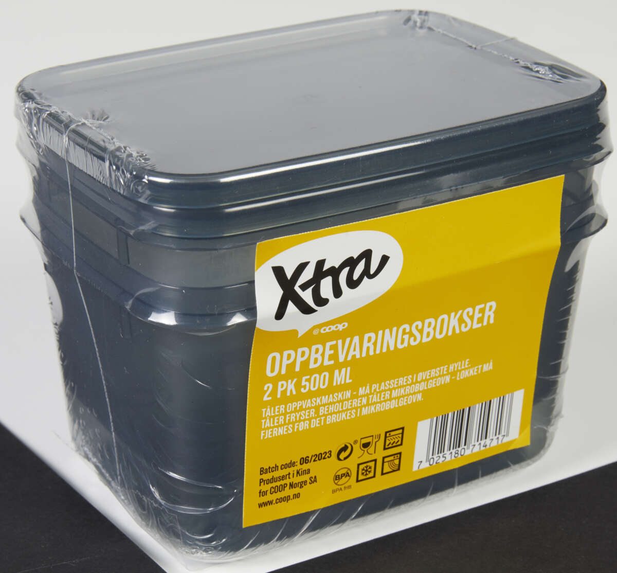 XTRA matoppbevaringsbokser 2pk