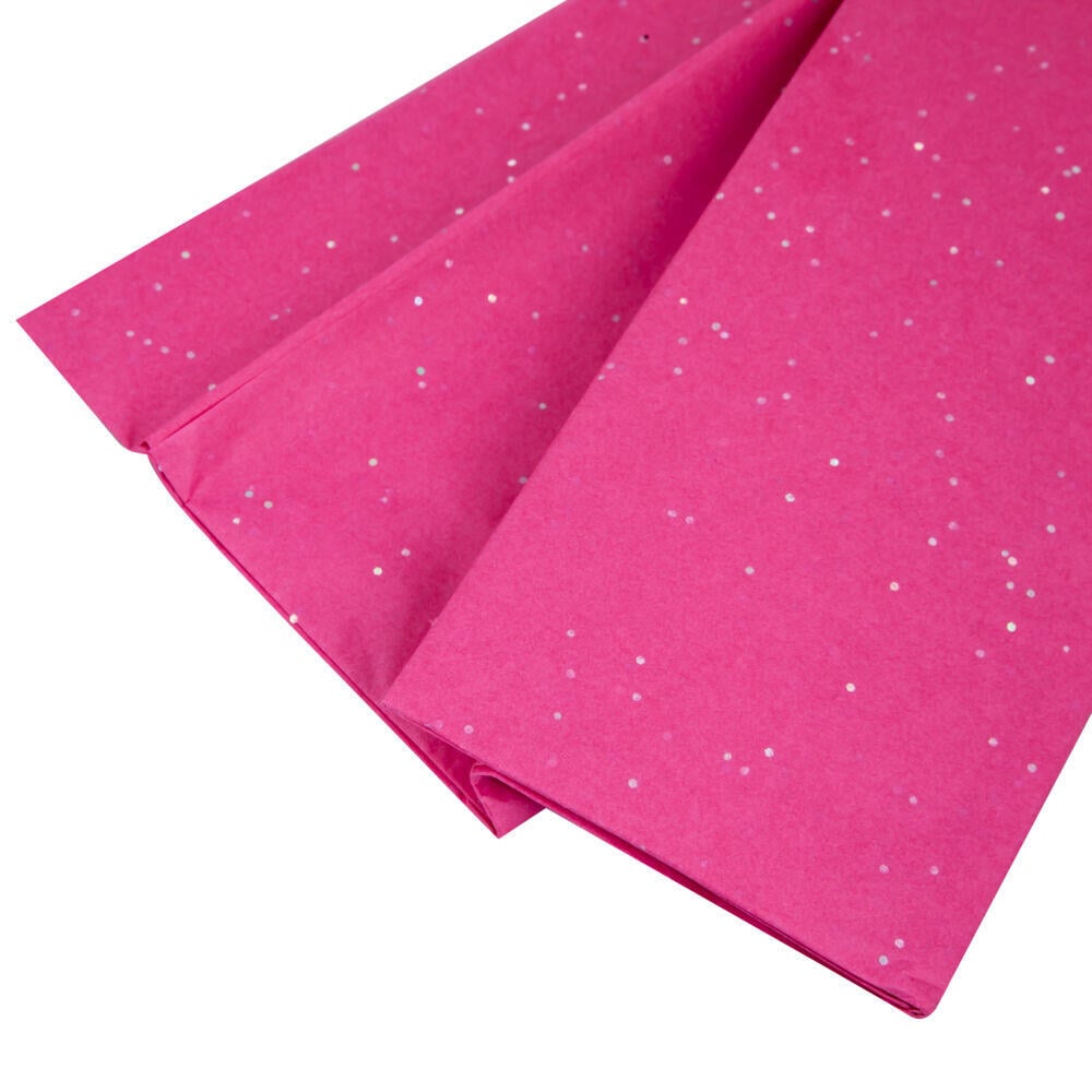 Silkepapir med glitter 6pk