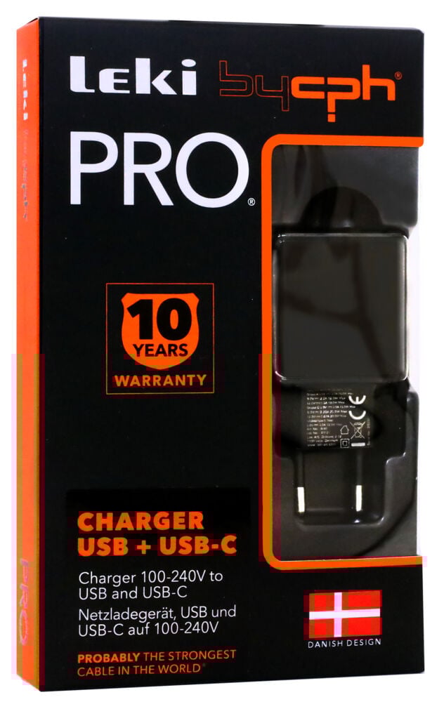 USB + USB-C hurtiglader