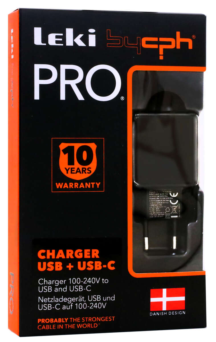 USB + USB-C hurtiglader