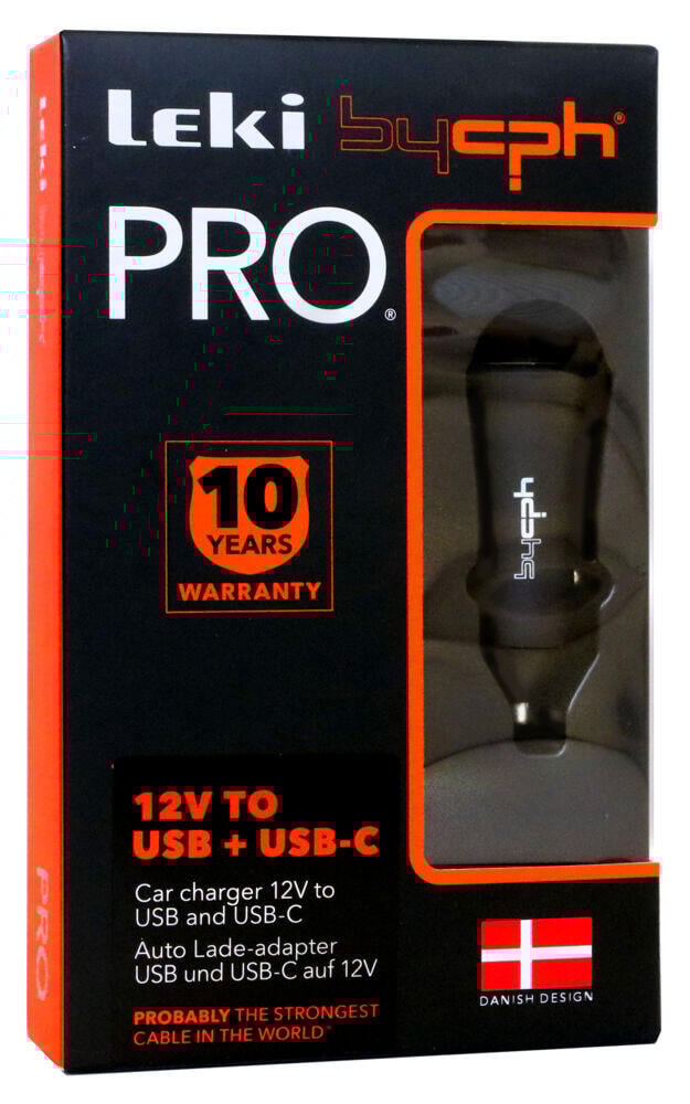 12V til USB + USB-C billader