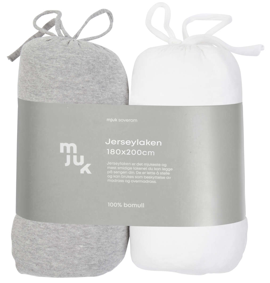 Mjuk formsydd jersylaken 2pk.